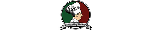 Small version of Salvatori's 10 year logo